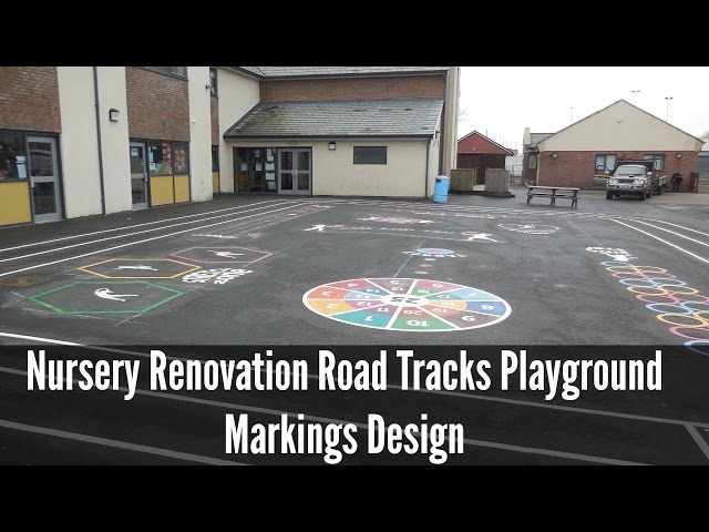 Nursery Renovation Road Tracks Playground Markings Design