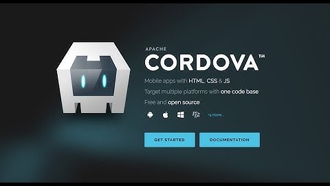 Instalación y creación de una app con Cordova
