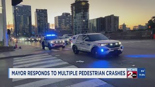 Mayor O'Connell reacts to multiple pedestrian crashes