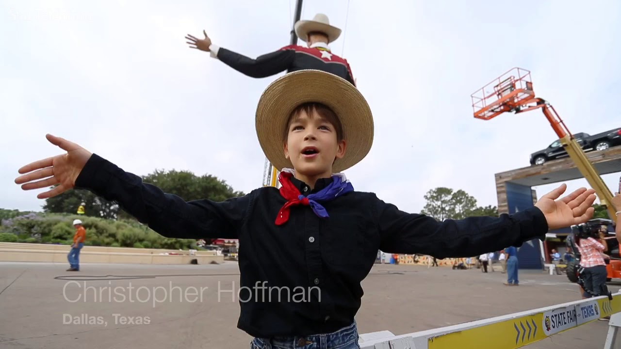 Big Tex on the job at the State Fair of Texas