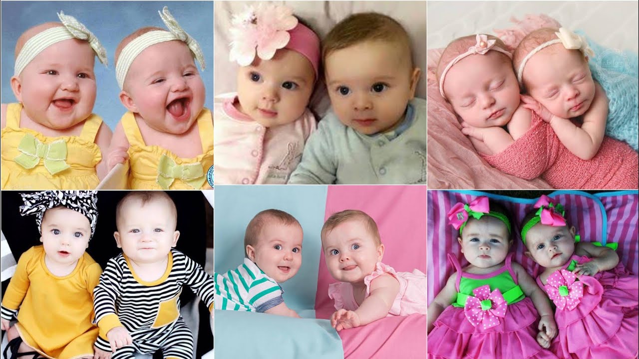 very cute twins babies  image ideas ## wallpaper, status ,baby image ideas