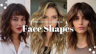 Haircuts Types According To Face Shape For Girls/Women || Fashion Diary