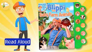 Kids Storytime | Blippi Baby Farm Animal Sound Book | Picture Books Read Aloud