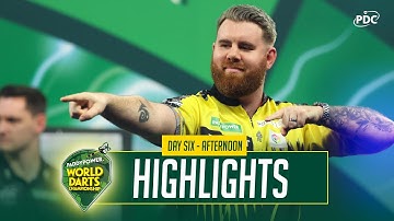 ALLY PALLY MARATHON! 🤯 | Day Six Afternoon Highlights | 2025/26 Paddy Power World Darts Championship