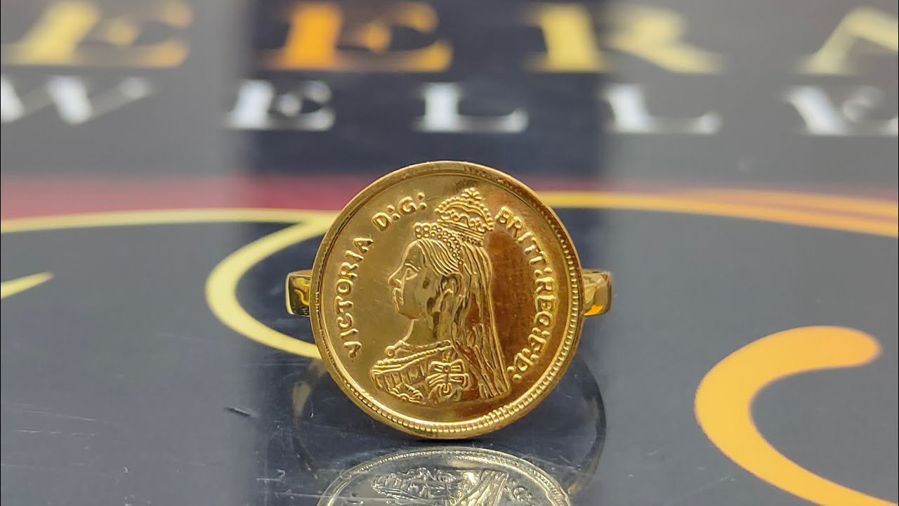 gold coin /cockte ring/ring | Gold jewelry fashion, Gold coin jewelry, Gold  jewellery design necklaces