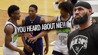 Bronny James GETS CHALLENGED In Front Of LeBron! Responds With Nasty Dunk!