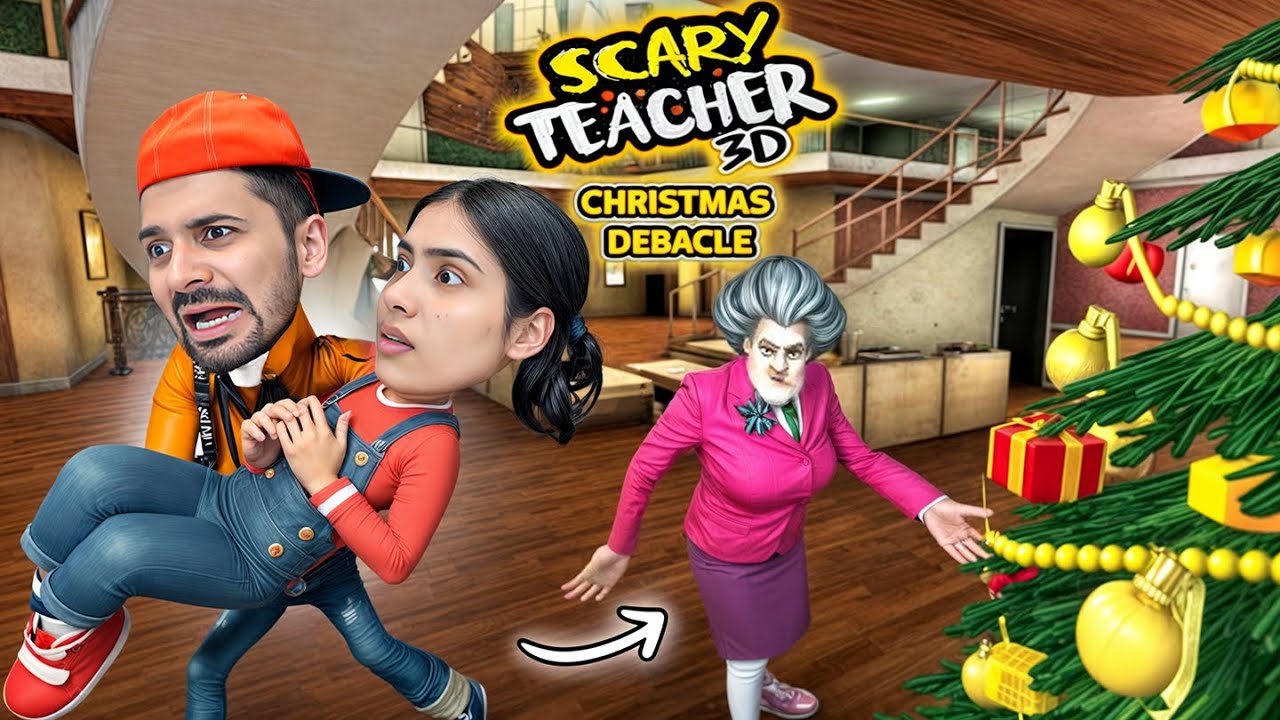 We Ruined Miss T's Christmas Plan | Scary Teacher 3D Ep - 6