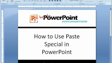 How to use Paste Special in PowerPoint