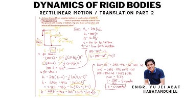 Dynamics of Rigid Bodies - Rectilinear Motion Part 2