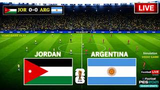 🔴 Argentina vs Jordan Live, FIFA World Cup 2026 | Football Match Live Stream | Simulation Video Game screenshot 2