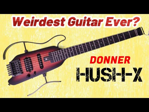 ギター Donner Hush guitar HUSH X HUSH-X Porable Electric Guitar Kit for Travel Donner