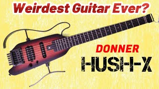 Just how small is this? Checking out the HUSH-X guitar from Donner - Demo/Review #guitarreview