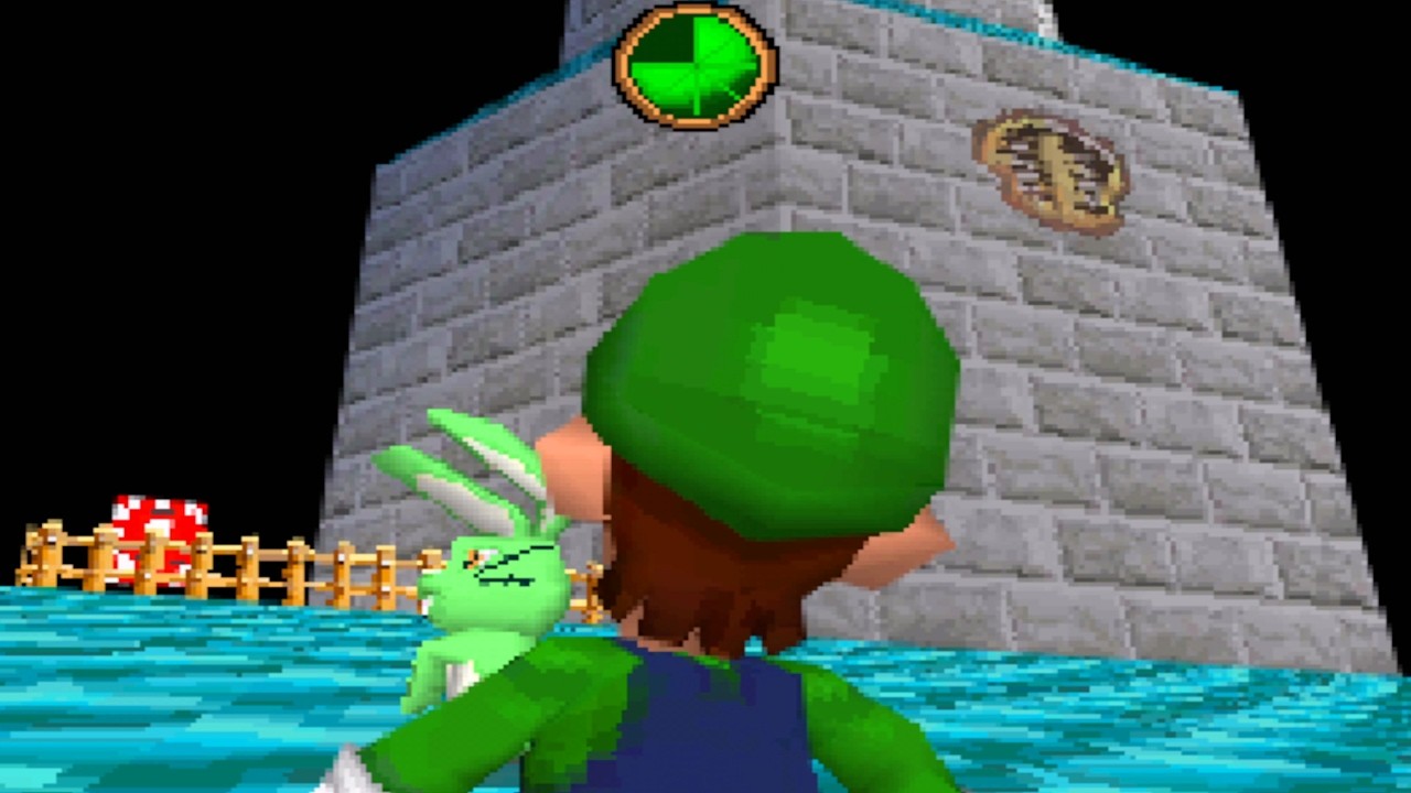 Super Mario 64 x4 (B3313 DS Beta) - 100% Walkthrough Part 23 Gameplay - All Rabbits (Luigi & Wario)