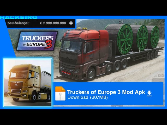 TRUCKERS OF EUROPE 3 APK MOD DINHEIRO INFINITO v0.37.7 ATUALIZADO