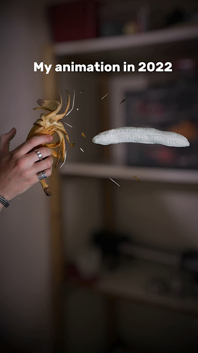 This is 5 years of Animation Practice 🍌💥#animation #stopmotion #Banana