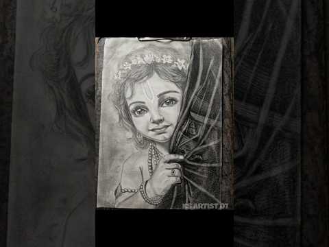 Drawing Krishna Ji for Janmashtami 🙏🎨 #viral #shorts #shortsfeed