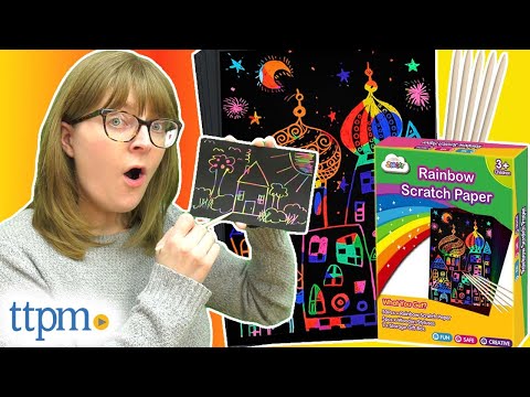 ZMLM Scratch Paper Art Set for Kids: Rainbow Magic Scratch Art