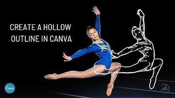 Create an outline with hollow effect in Canva