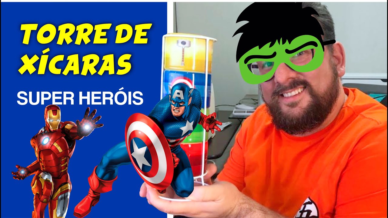 TORRE DE XÍCARAS - Super Heróis