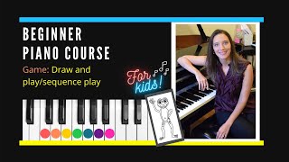 Color Piano Course for Beginners: Game "Draw and Play/Sequence Play" screenshot 3