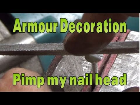Decorative Nail Heads For Armour Simple Technique Youtube