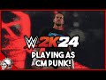 PLAYING AS CM PUNK IN WWE 2K24!