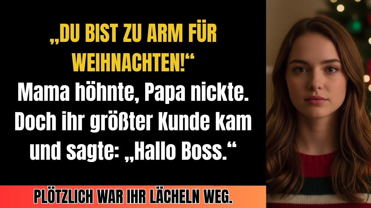 Meine Eltern sagten, ich sei an Weihnachten unerwünscht – dann kam ihr Millionen-Kunde herein...