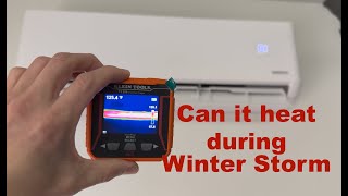 #pioneer Low-Ambient Diamante Ultra #minisplit  heating during a #winterstorm  | #heatpump #hvac