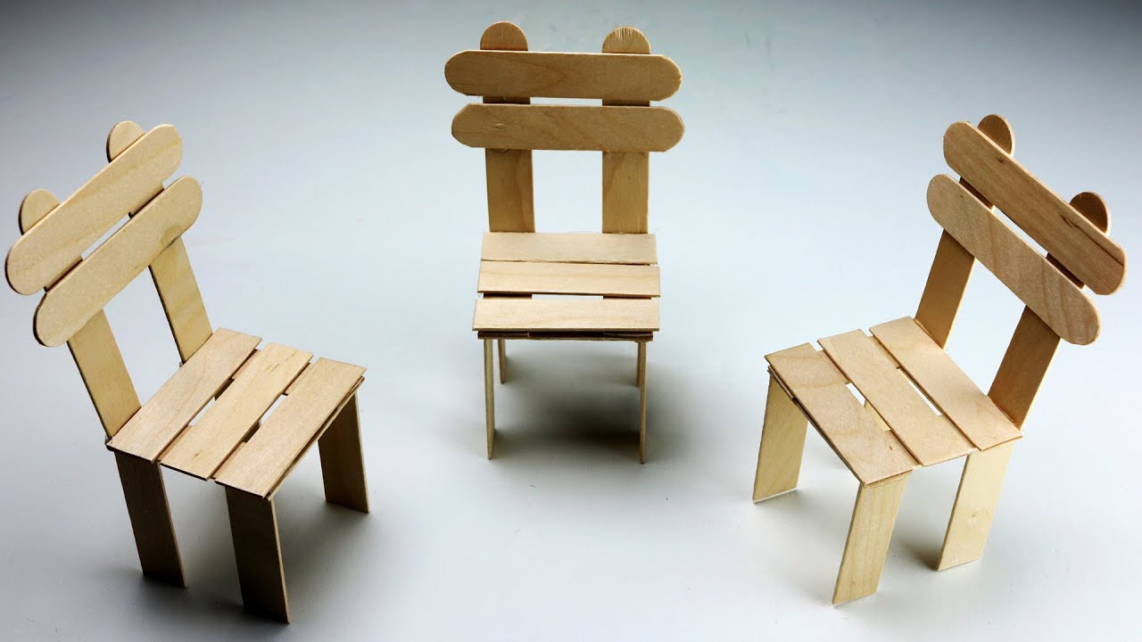 How To Make Popsicle Stick Chair Step By Step | Popular Craft ...