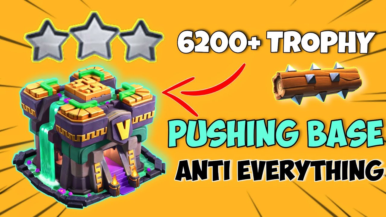 6.4k LEGEND BASE ✓Anti Super Dragon Pushing Base with Link th14 | Best LEGEND league Base CWL BASE