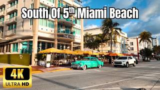 South Beach Miami SUNRISE Walk 4K | Ocean Drive & South of 5th Luxury Waterfront Tour”