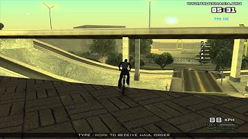 GTA SA Bike jump glitch