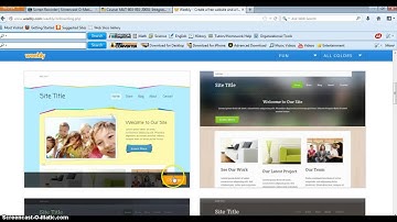 Weebly - Creating an account