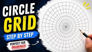 Drawing Perfect Concentric Circles | Mandala Grid Technique | Sruvikaa