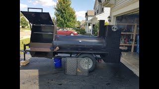 Seasoning the smoker