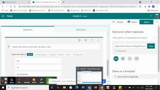 Microsoft Forms to collect behavior data