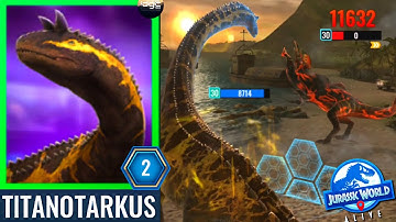 Titanotarkus ET2 in Action! First Look PVP | Jurassic World Alive