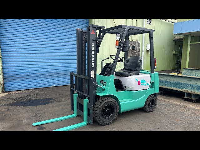 三菱フォークリフト 1.5トン・稼働中○爪回転できます。【中古】三菱 