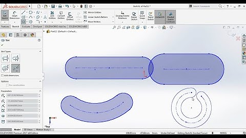 SolidWorks Tutorial 3 - Slots -  Perimeter Circle & Arc