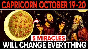 CAPRICORN ♑ October 19–20 — The Universe Will SHOCK You Before MIDNIGHT ⚡ 5 Final MIRACLES Arrive! ✨