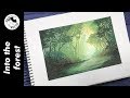 SPEEDPAINT ★ Gouache Clip #14 ☆ Into the forest