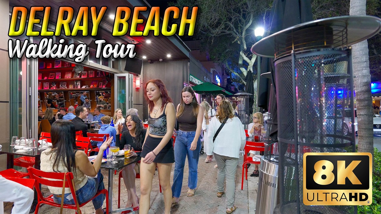 Delray Beach Florida Nightlife in 8K