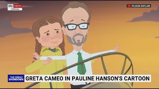 One Nation's cartoon series pokes fun at Greta Thunberg