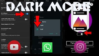 cara mengaktifkan dark mode di WHATSAPP,INSTAGRAM,DAN YOUTUBE screenshot 3