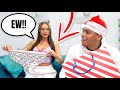 Surprising My Girlfriend With BAD Christmas GIFTS To See How She Reacts!!