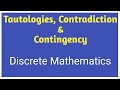Tautologies, Contradictions, and Contingencies Explained by Prof. M. Ibrar