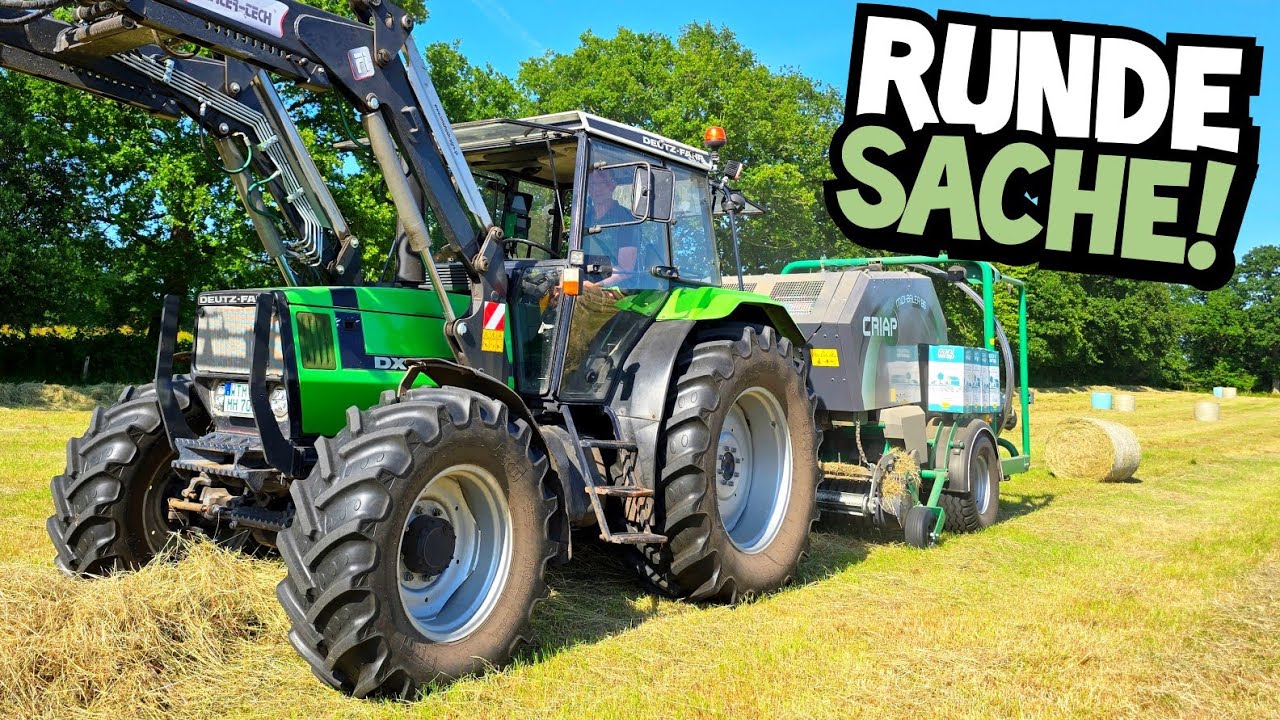 HEUERNTE! | PRESSEN im MIDI-FORMAT! | Schwaden und pressen | IHC 633 | Deutz DX 4.56 | Mr. Moto