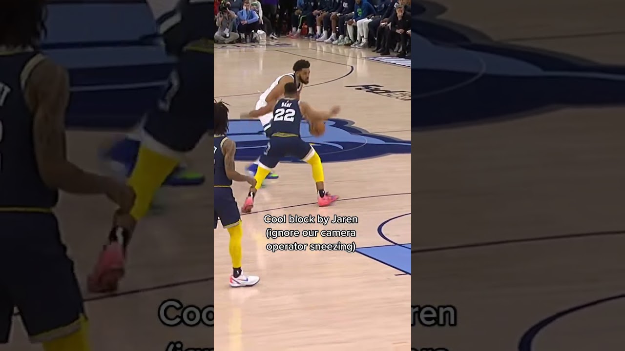 Epic Basketball Block Ruined by Sneezing Cameraman!