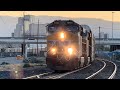 Union Pacific (AMICX) Auto Rack Train Going By Galletti Way in Reno Nevada