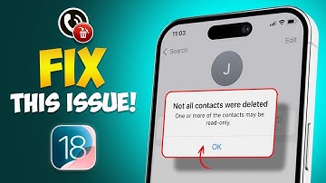 How to Delete Read-only Contacts in iPhone | Fix Not All Contacts Were Deleted on iPhone